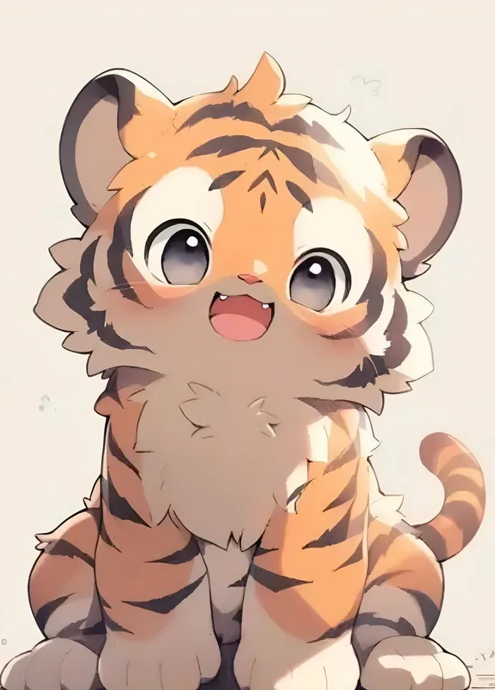 hình cọp dễ thương