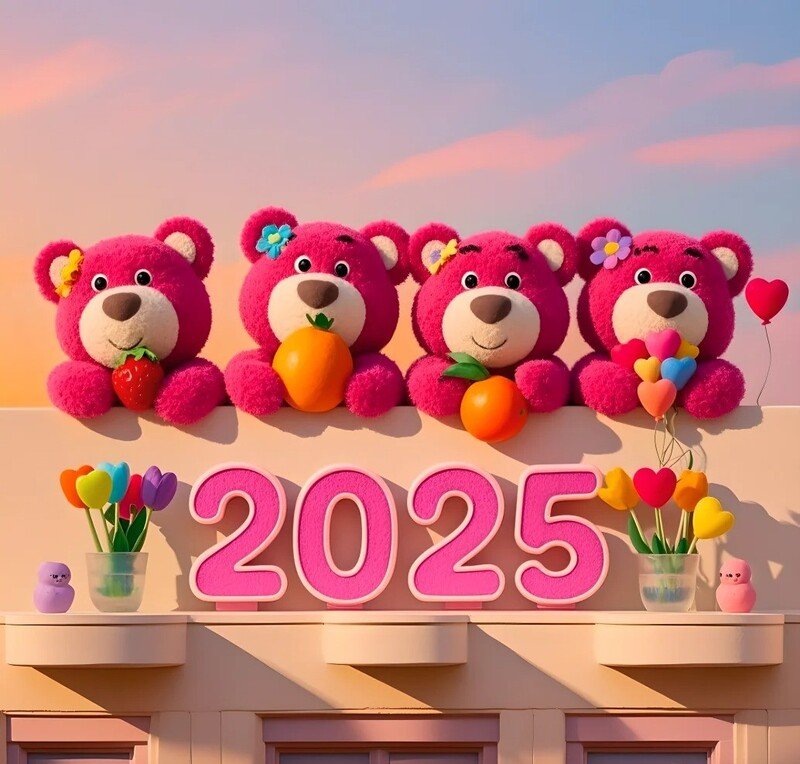 hình gấu dâu 2025