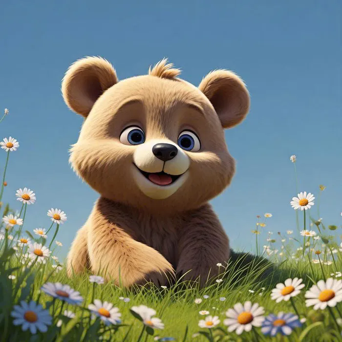 hình gấu nâu cute