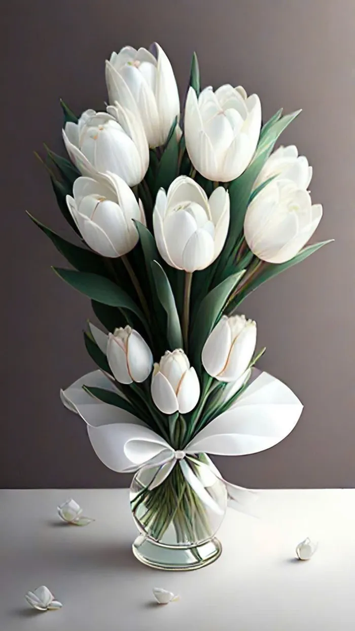 hình hoa tulip cute