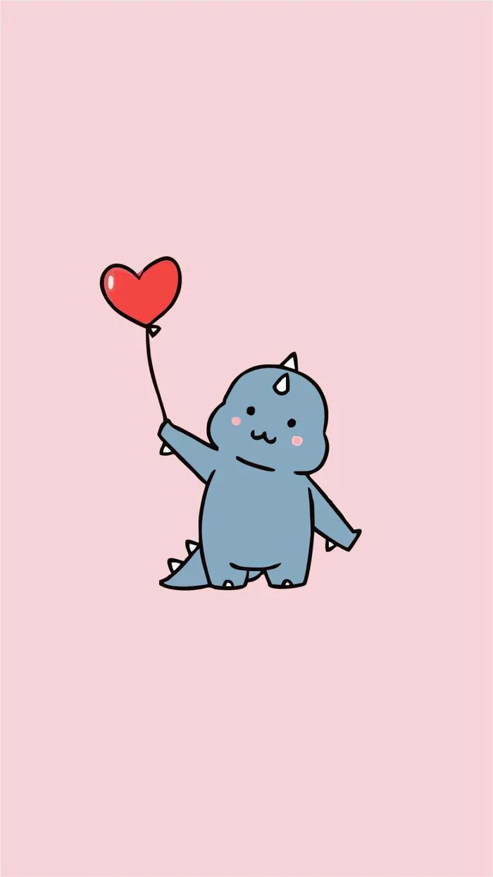 hình khủng long cute cặp