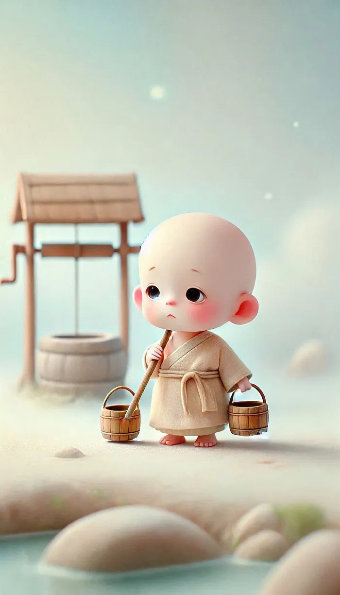 hình nền chú tiểu dễ thương