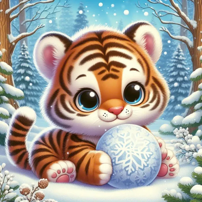 hình nền con hổ cute