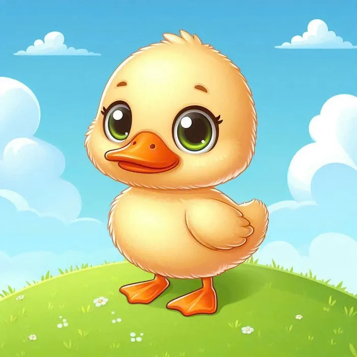 hình nền con vịt vàng cute