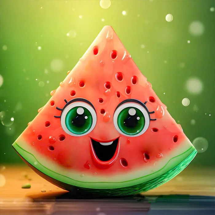 hình nền cute dưa hấu