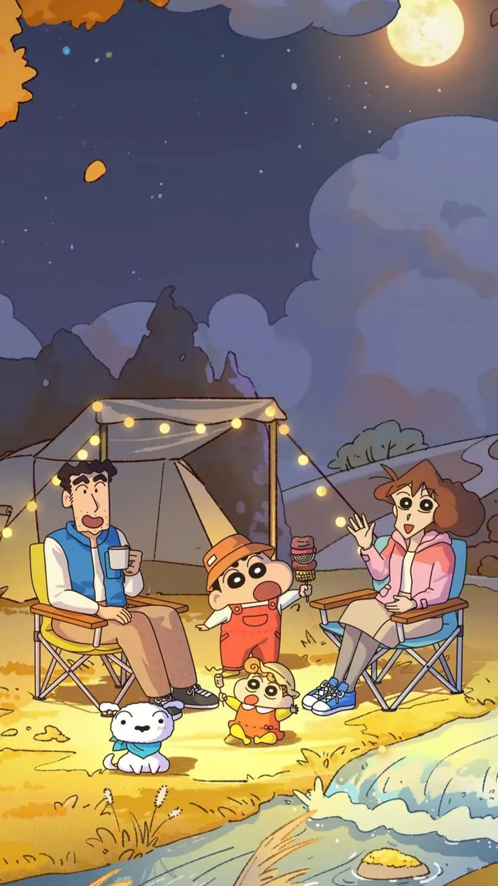 hình nền điện thoại cu shin dễ thương