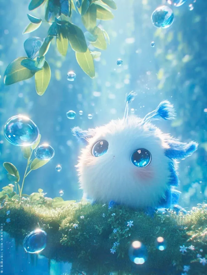 hình nền điện thoại cute màu xanh dương