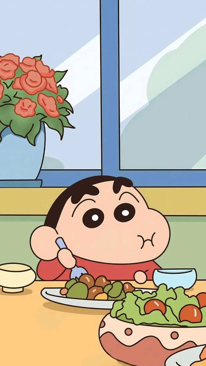 hình nền điện thoại shin cute