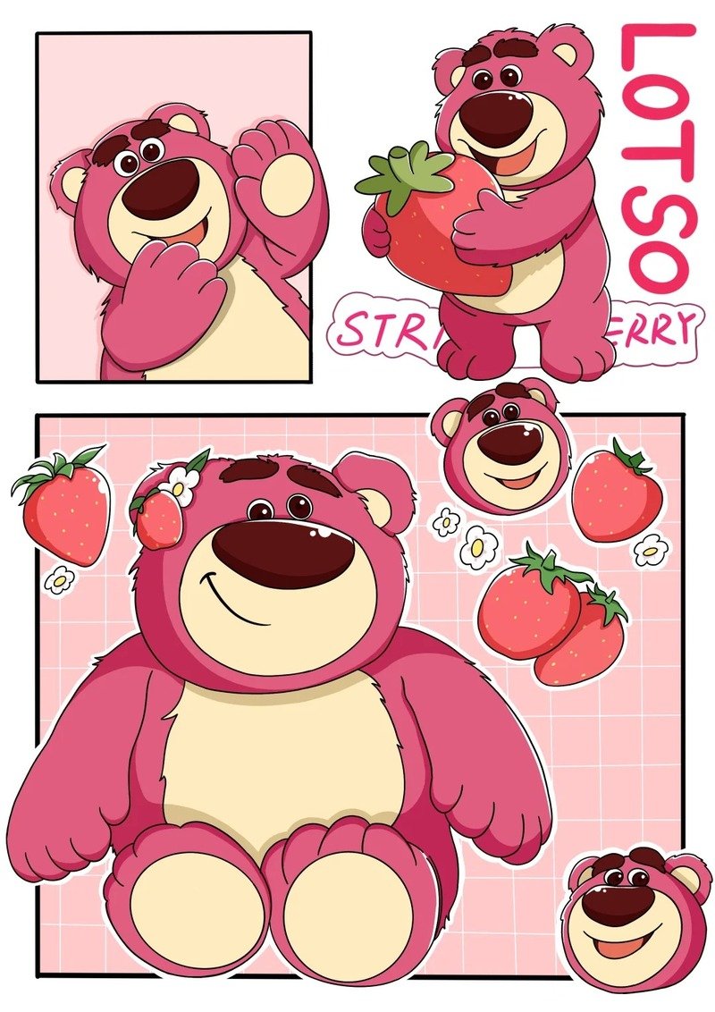 hình nền đt gấu dâu