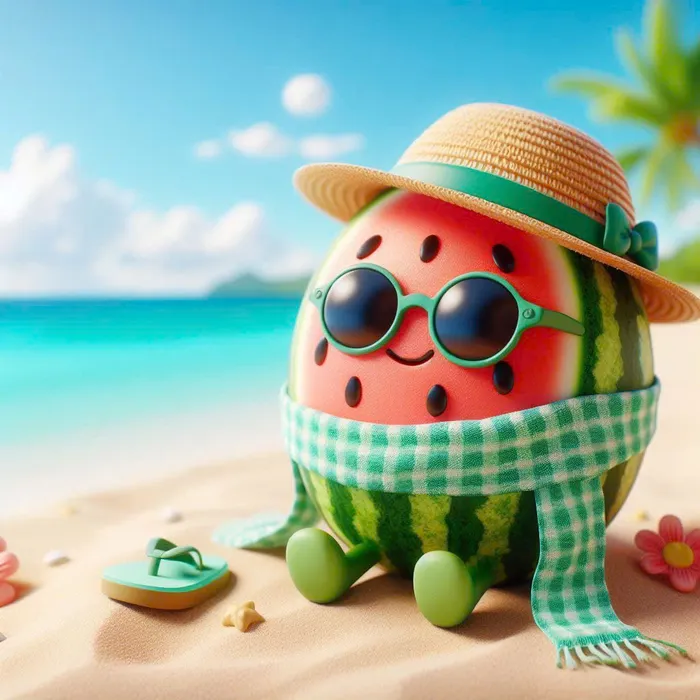 hình nền dưa hấu cute