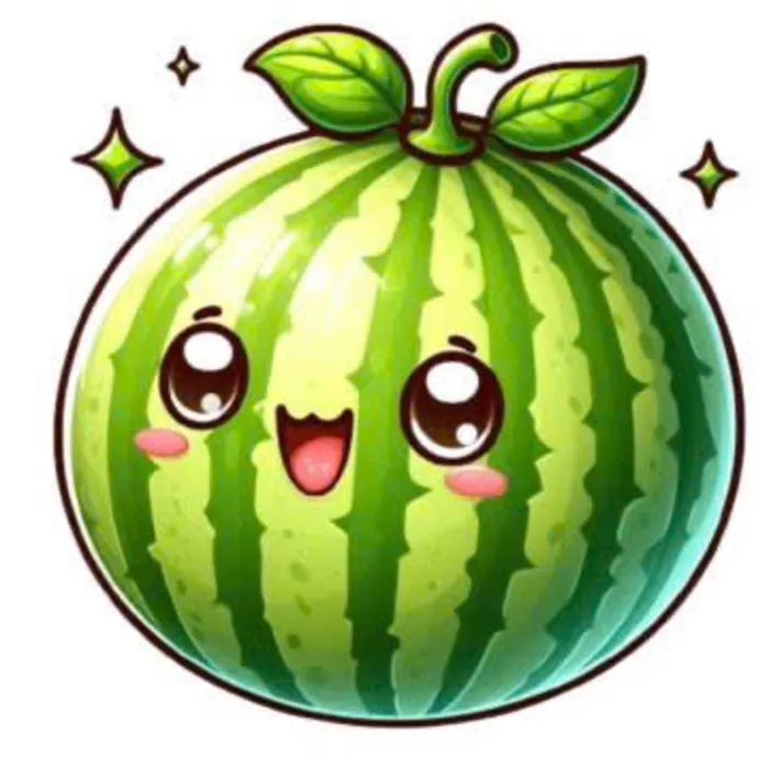 hình nền dưa hấu dễ thương