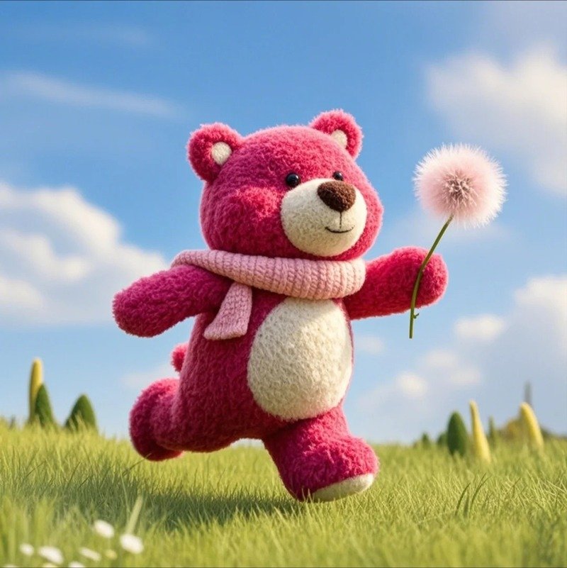 hình nền gấu dâu tây