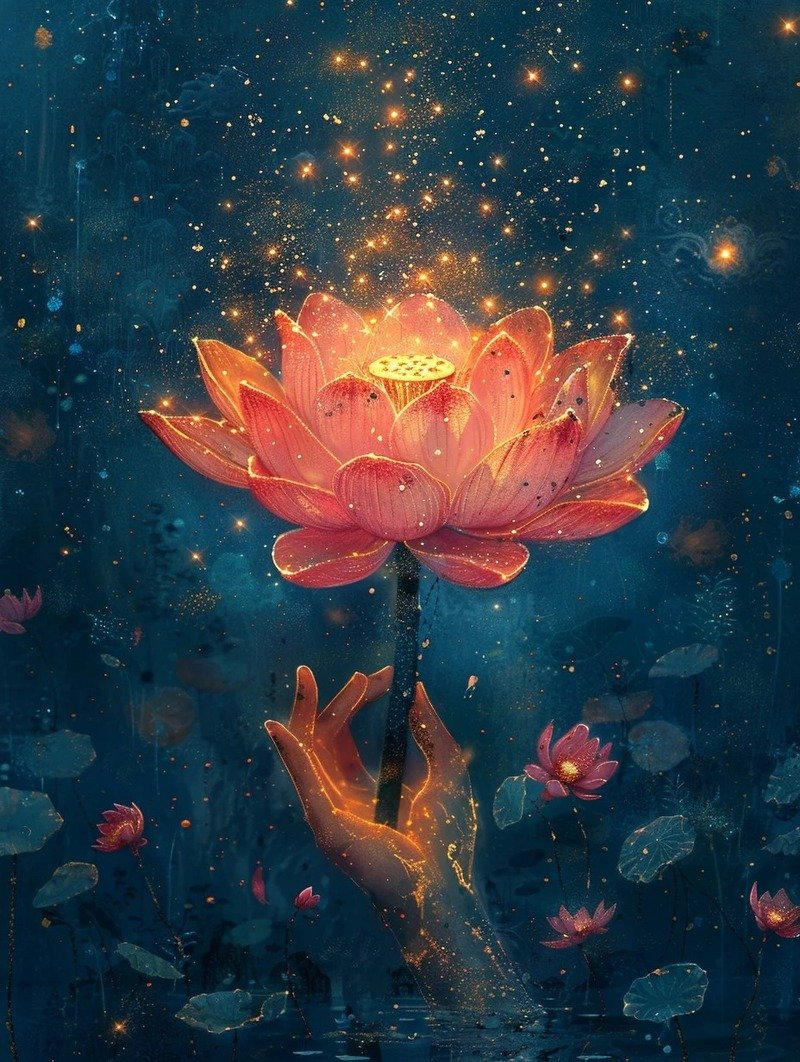 hình nền hoa sen 3d đẹp