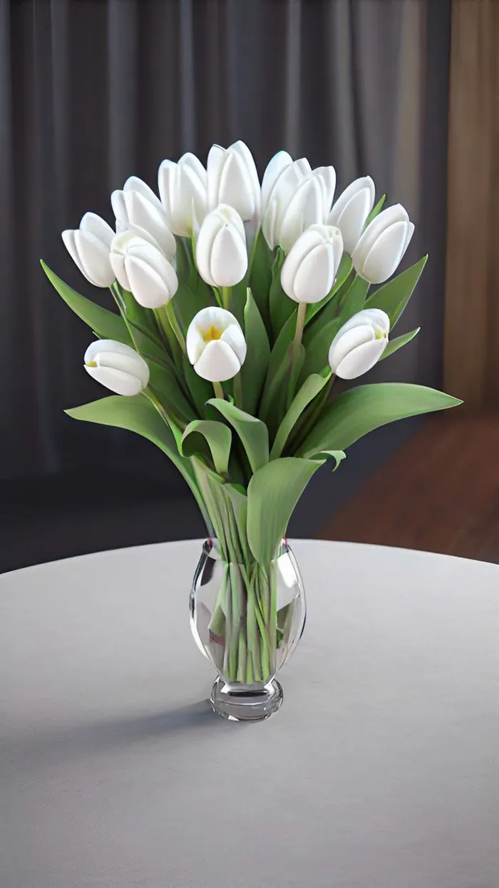 hình nền hoa tulip trắng