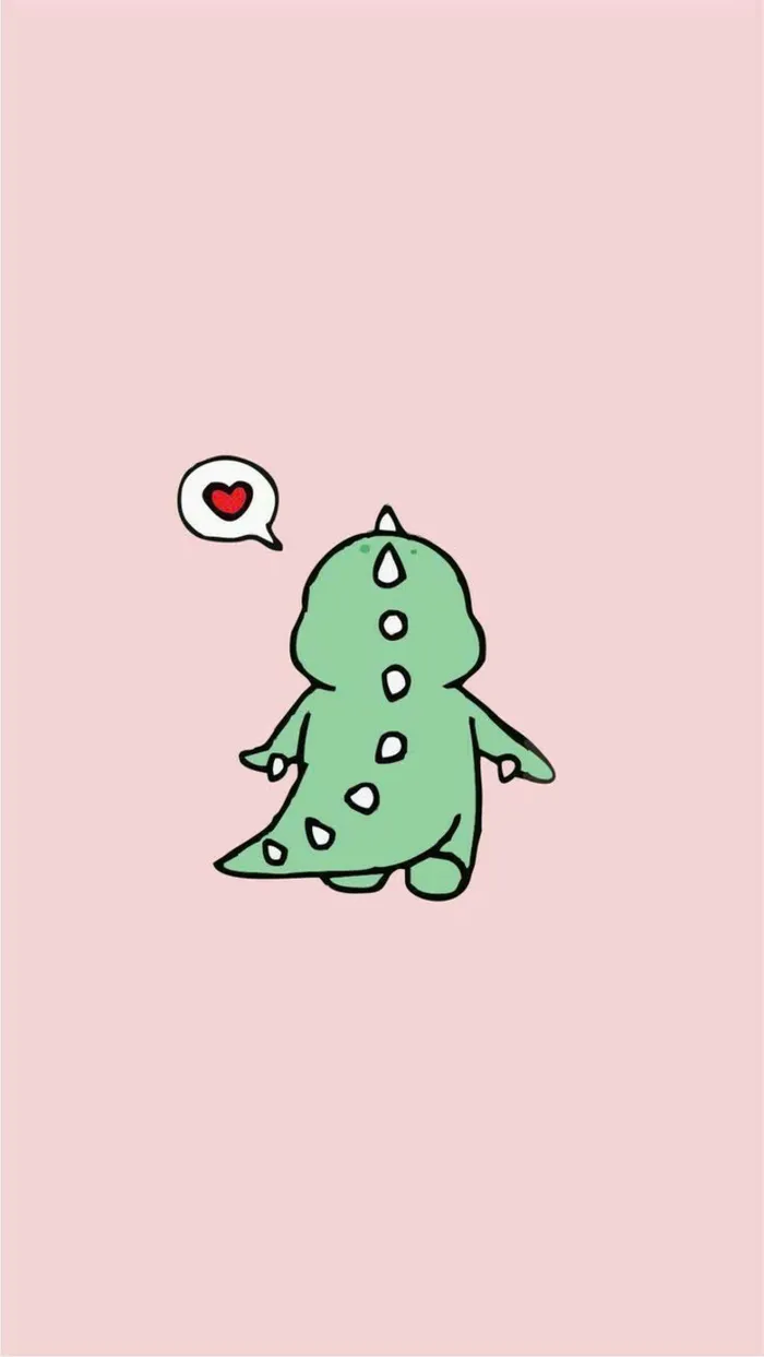 hình nền khủng long cute