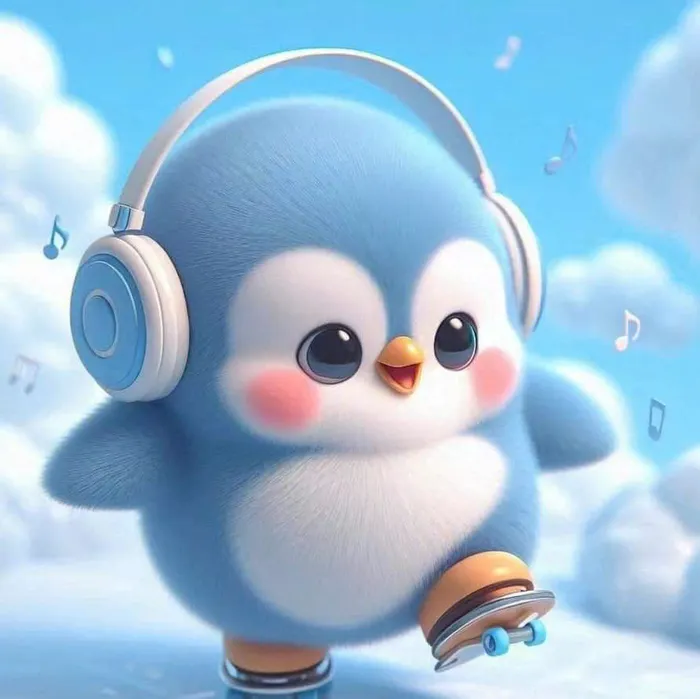 hình nền màu xanh dương cute