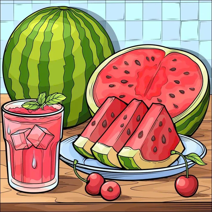 hình nền máy tính dưa hấu