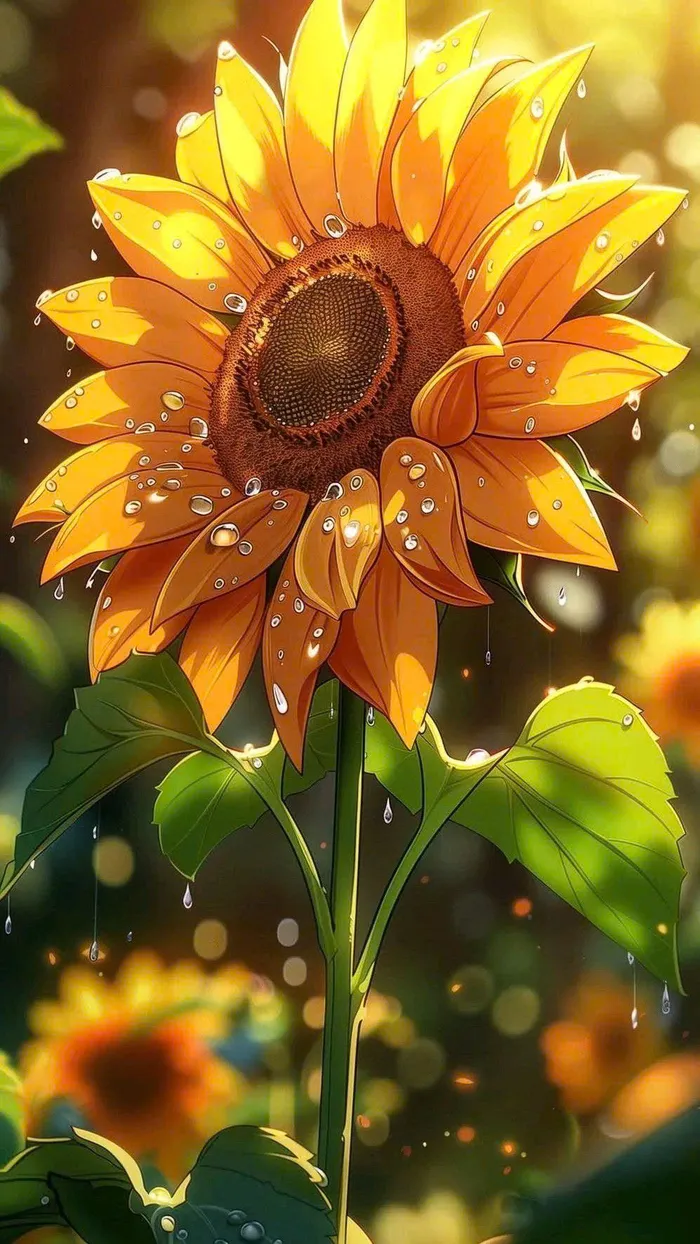 hình nền máy tính hoa hướng dương