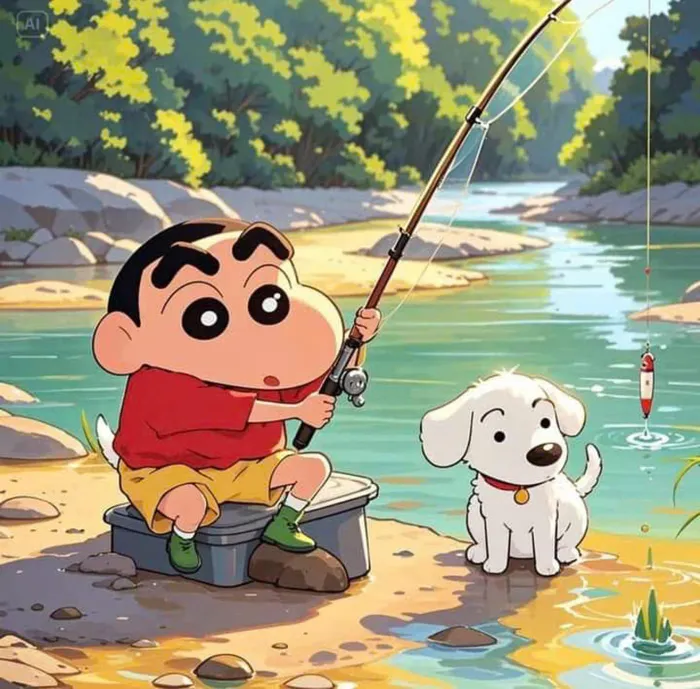 hình nền máy tính shin cậu bé bút chì