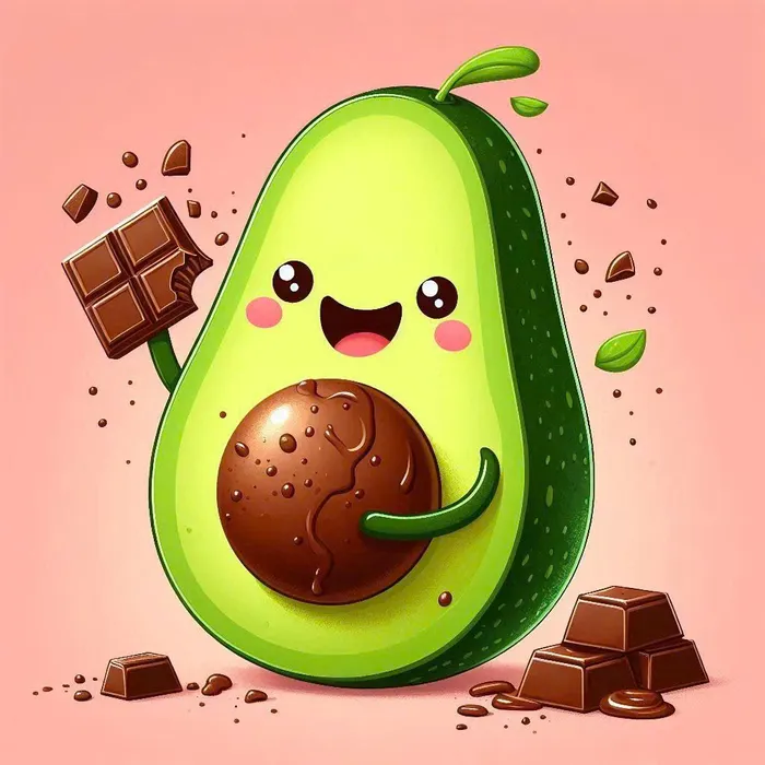 hình nền quả bơ siêu cute