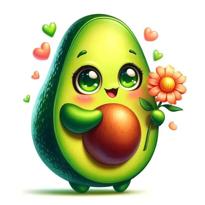 hình quả bơ cute