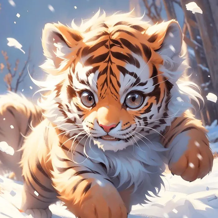 hổ con dễ thương