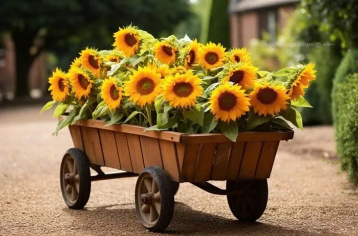 hoa hướng dương cute