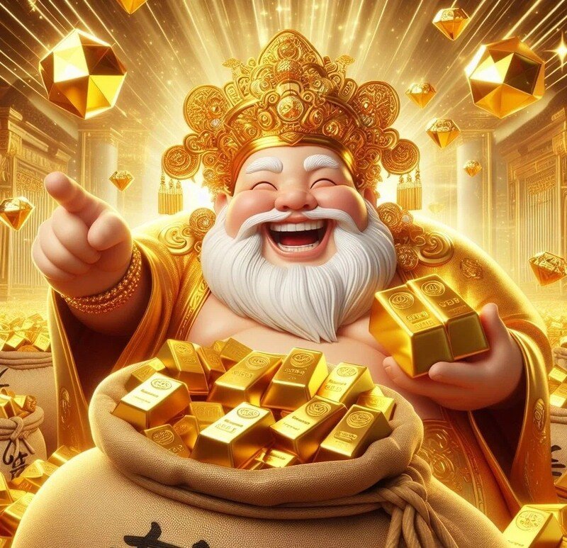 may mắn ảnh thần tài phát lộc