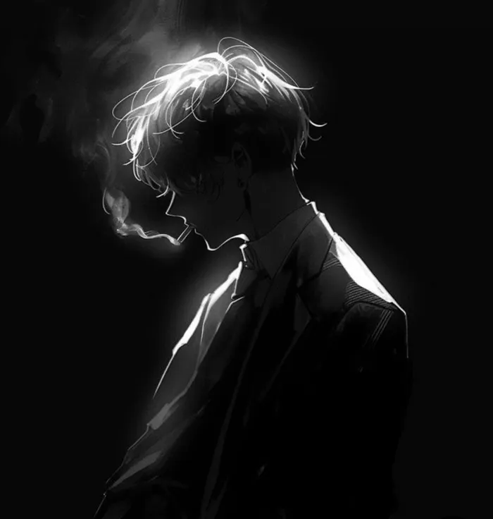 sad boy anime