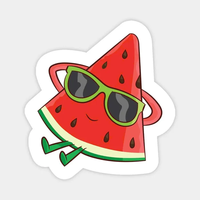 hình nền dưa hấu đeo kính 