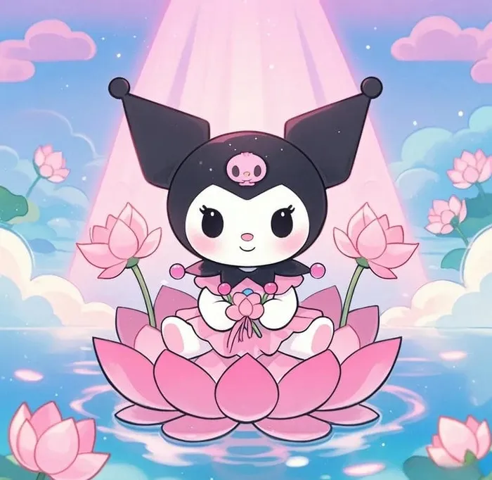 Kuromi ngồi thiền