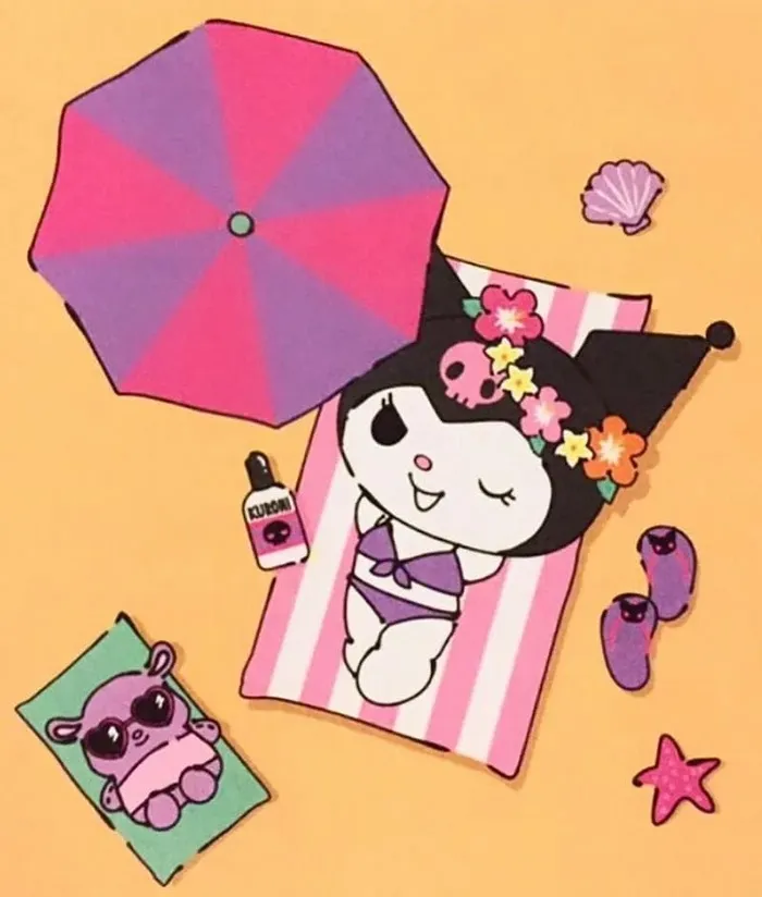 Kuromi phong cách dễ thương