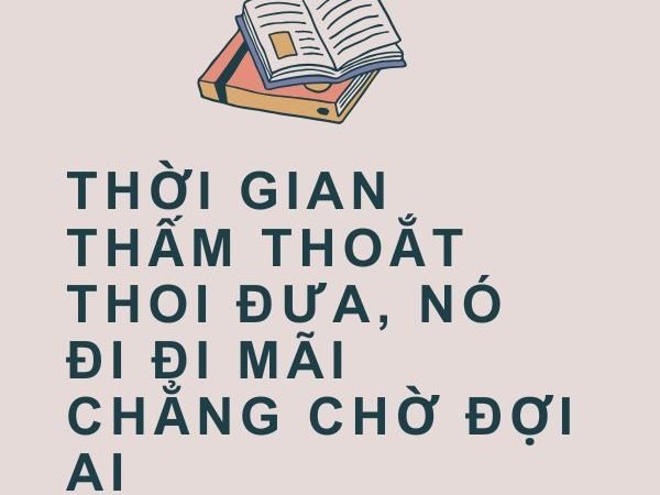 Giải nghĩa câu “Thời gian thấm thoắt thoi đưa, nó đi đi mãi chẳng chờ đợi ai”