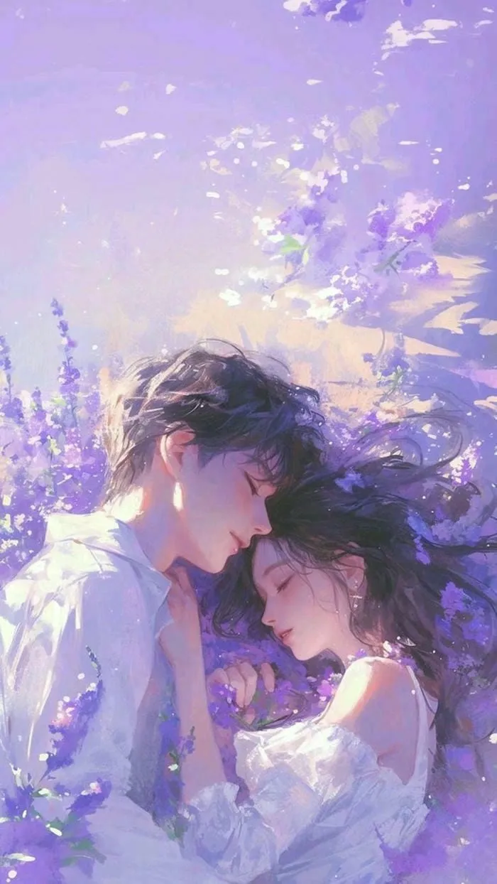 ảnh đại diện màu tím đáng yêu