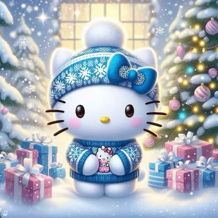 ảnh hello kitty giáng sinh