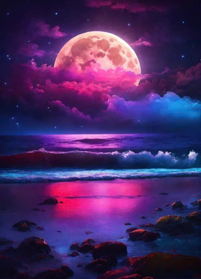 ảnh mặt trăng 3d