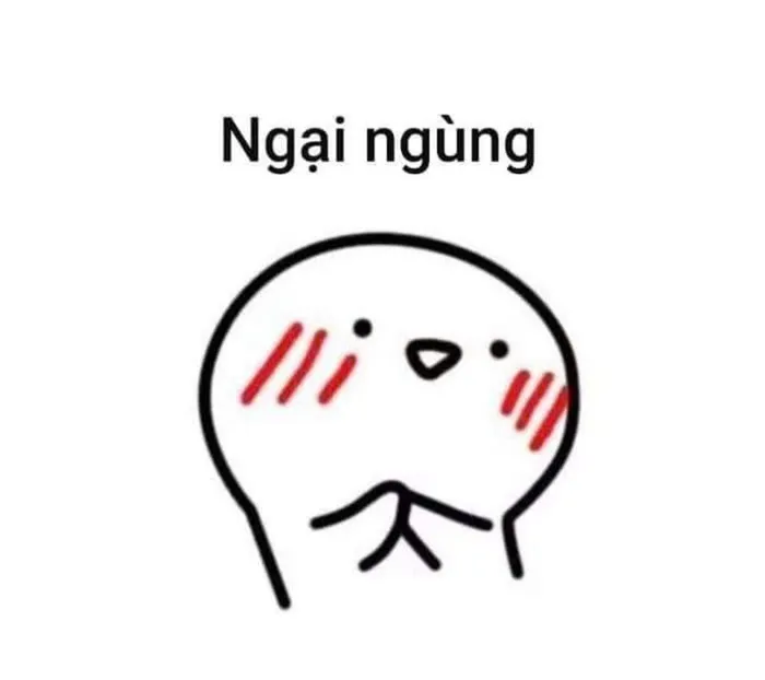 ảnh meme ngại ngùng