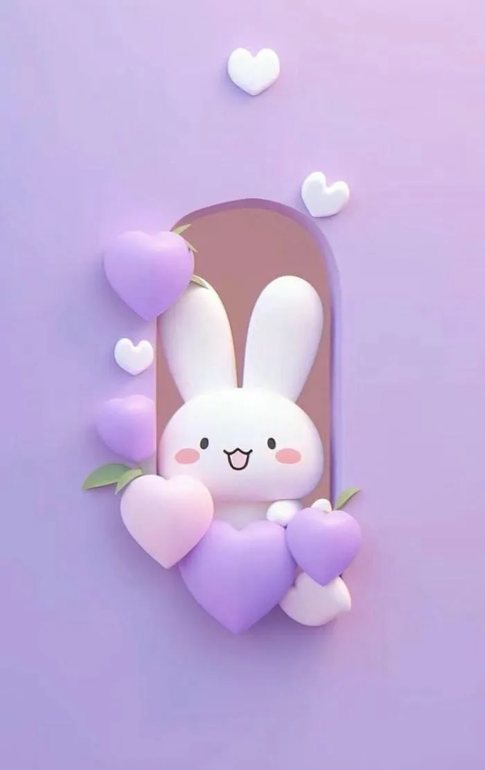 avatar cute màu tím