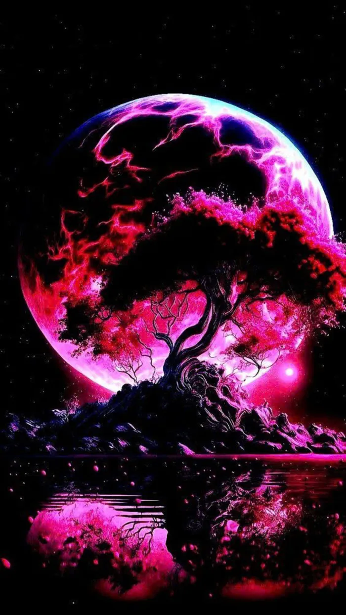 background mặt trăng