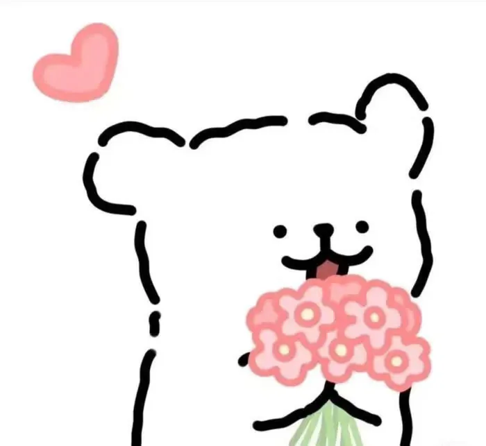 gấu meme tặng hoa