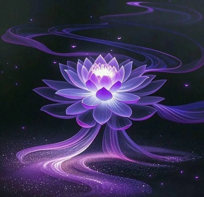 hình ảnh hoa sen màu tím