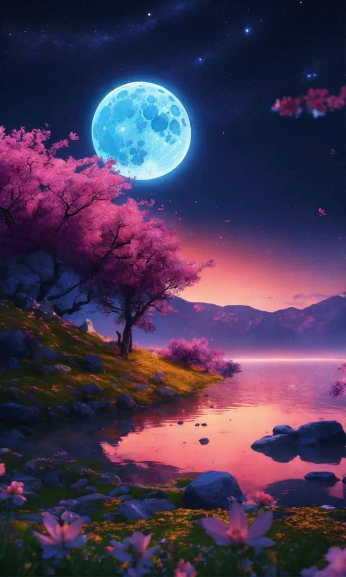 hình mặt trăng đẹp