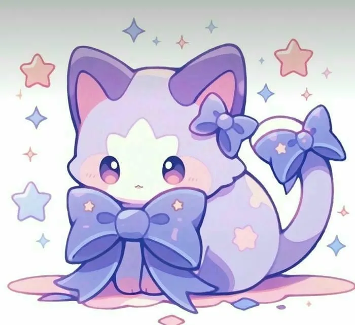 hình màu tím cute