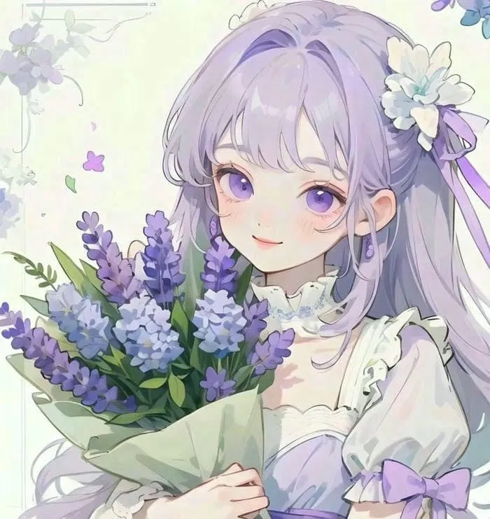 hình nền avatar màu tím cute