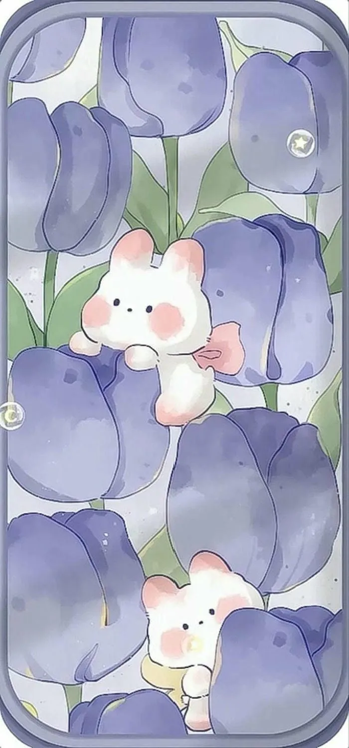 hình nền cute tím