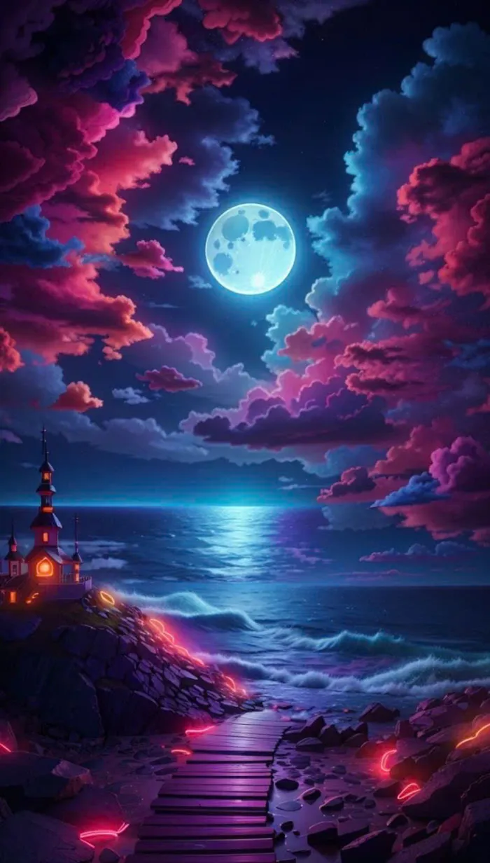 hình nền trăng mây