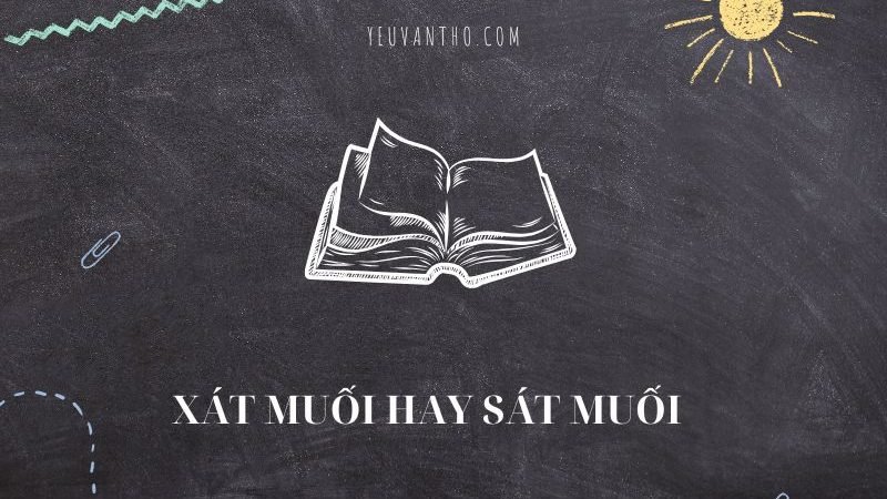 Xát muối hay sát muối – Phân biệt chính xác và cách sử dụng đúng