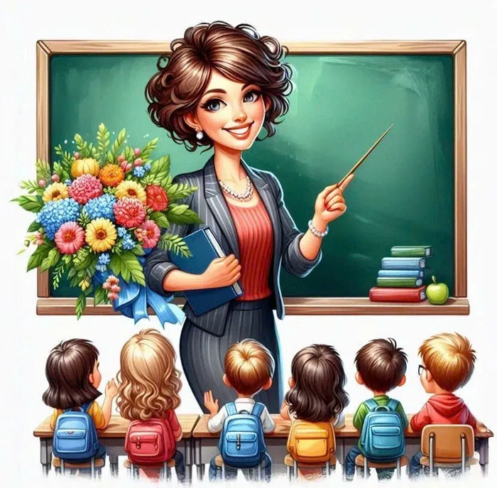 ảnh cô giáo hoạt hình