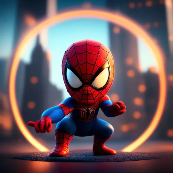 ảnh người nhện chibi