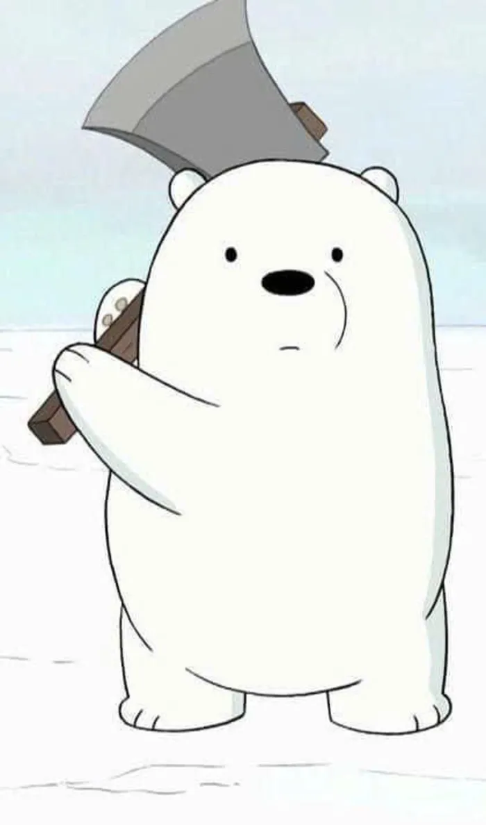 avatar ảnh gấu trắng